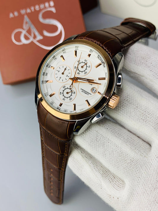 AA+ Branded Chronograph Model (Brown Copper)