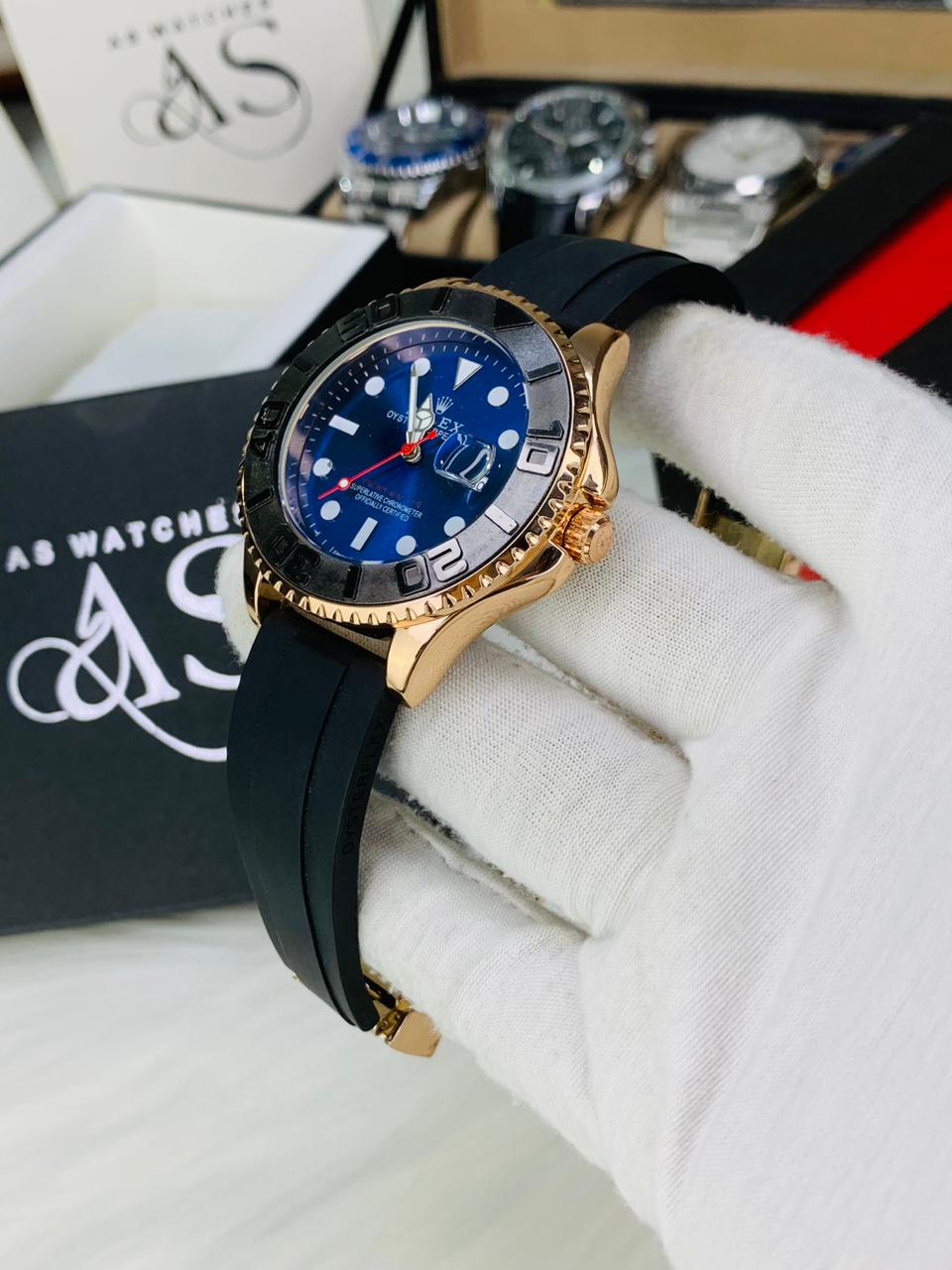 RLX Ym Straps Watch (Rose Blue)