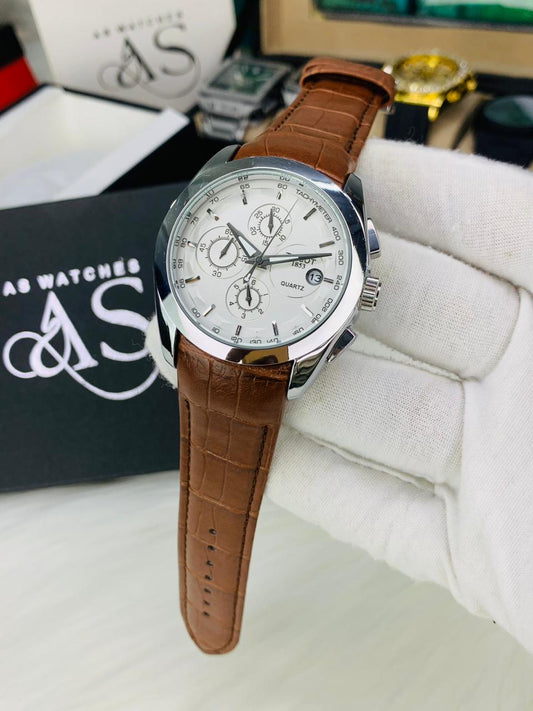 AA+ Branded Chronograph Model (Brown Silver)