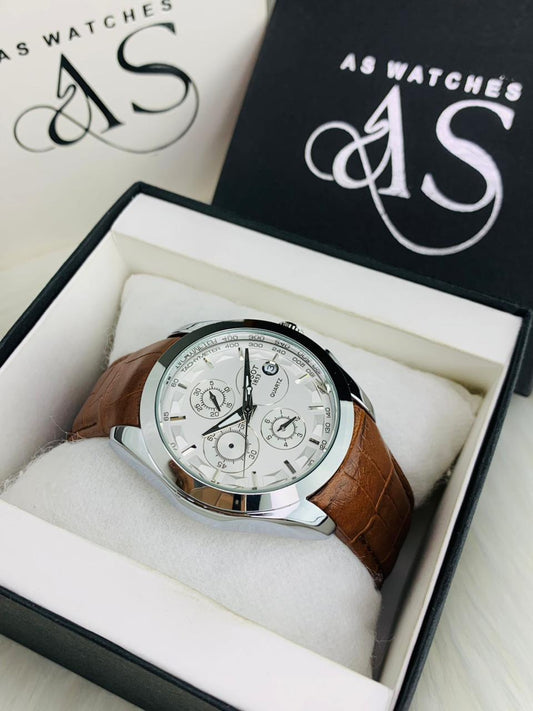 AA+ Branded Chronograph Model (Brown Silver)