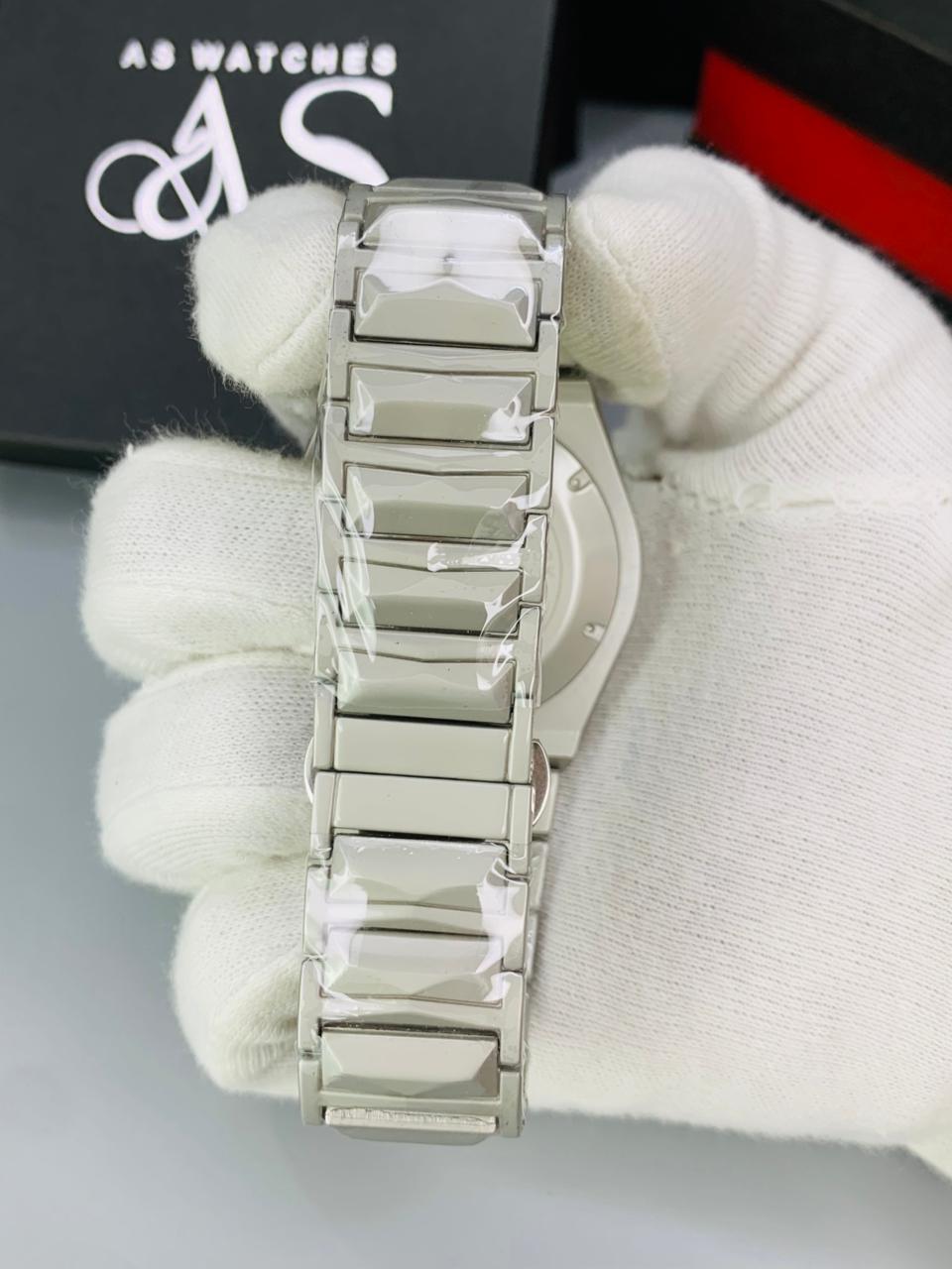 HB Diamond Cut Skl Silver Black