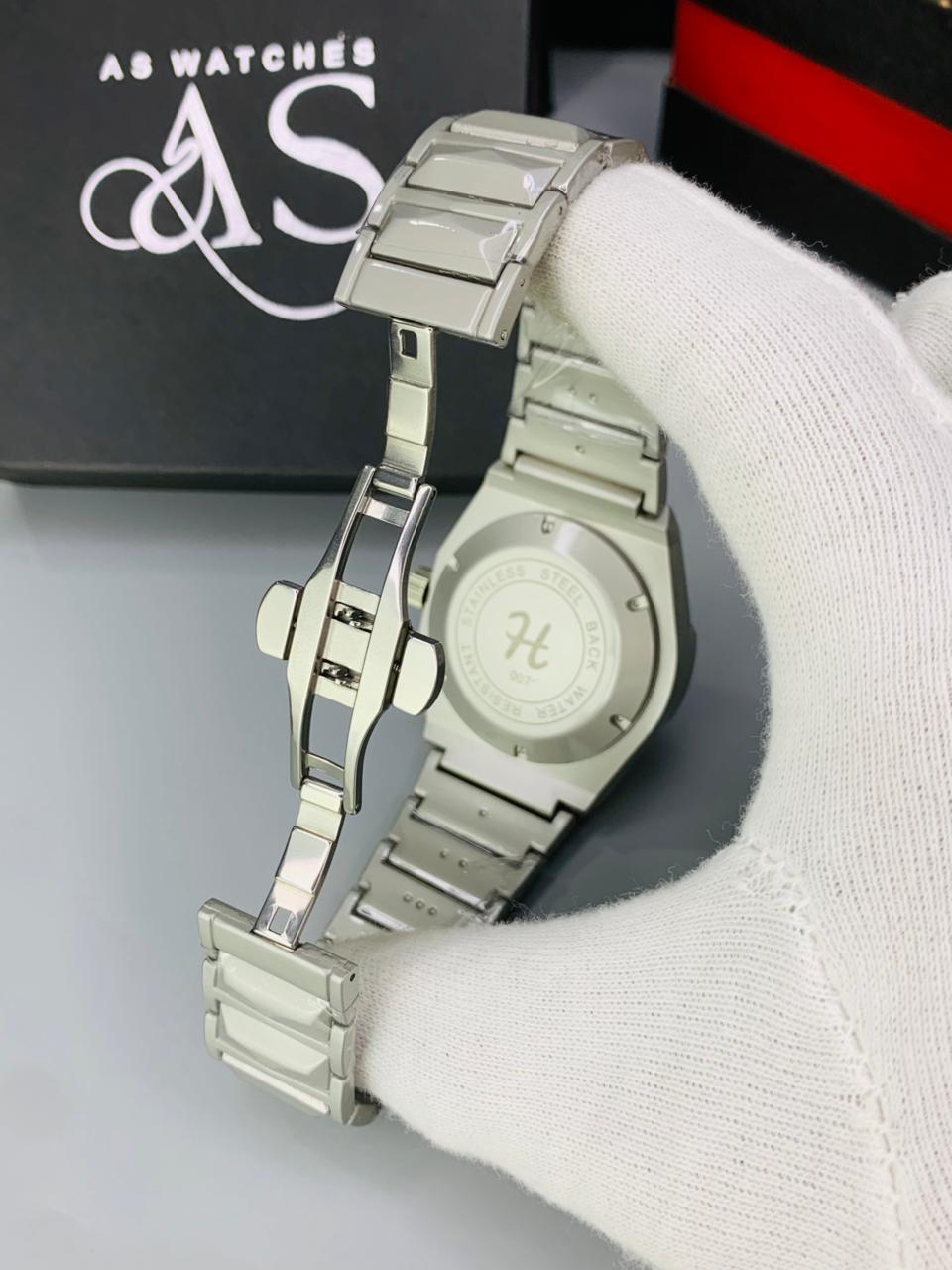 HB Diamond Cut Skl Silver Black