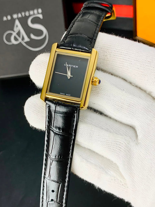 Old Money Tank Plain Dial (Black Gold)