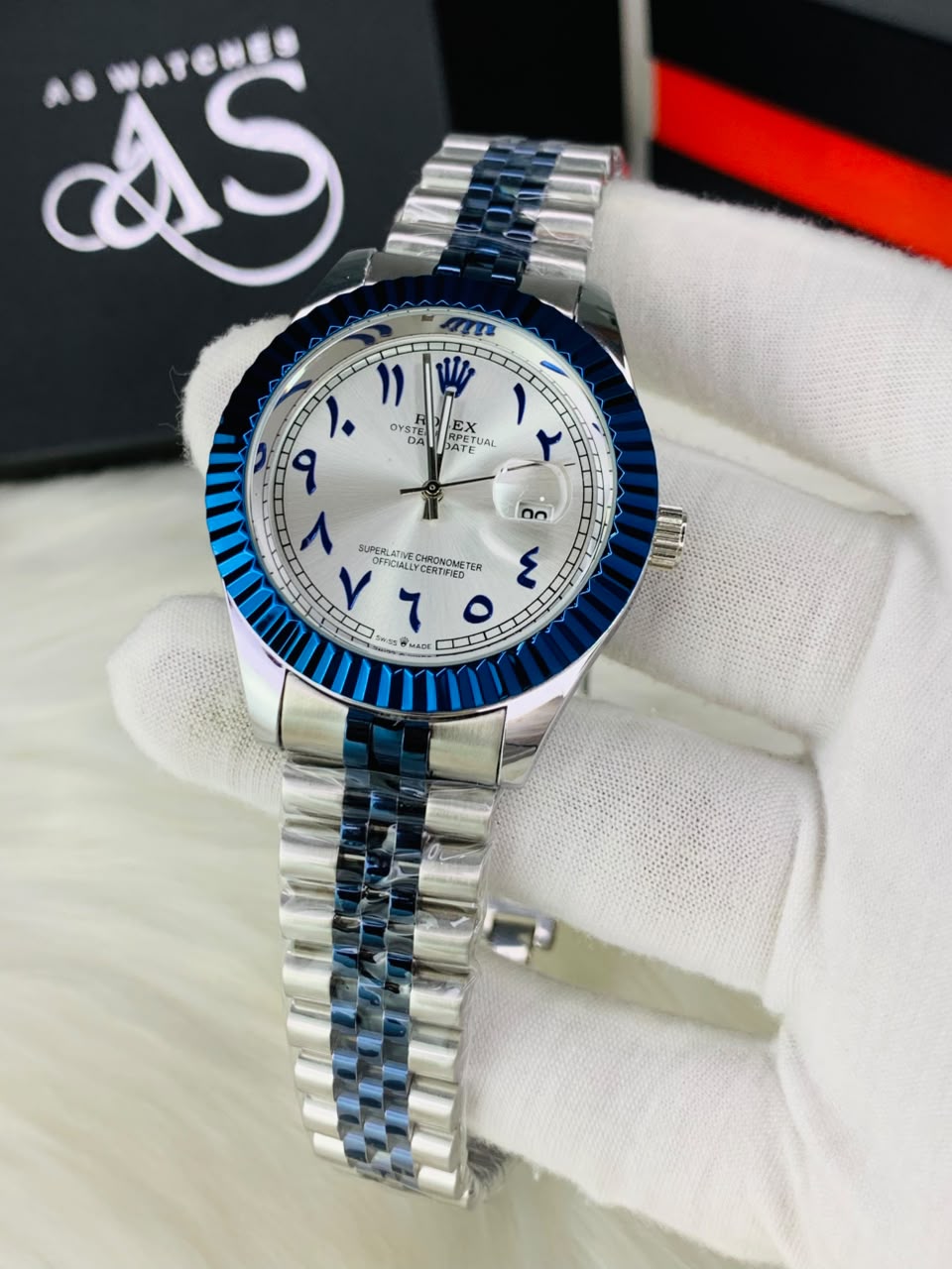 Arabic Two Tone Model Blue Kit (White)