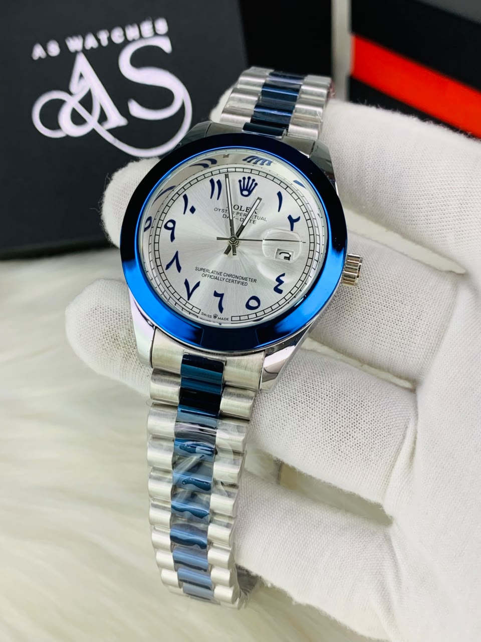 Arabic Two Tone Model Blue Kit (White)