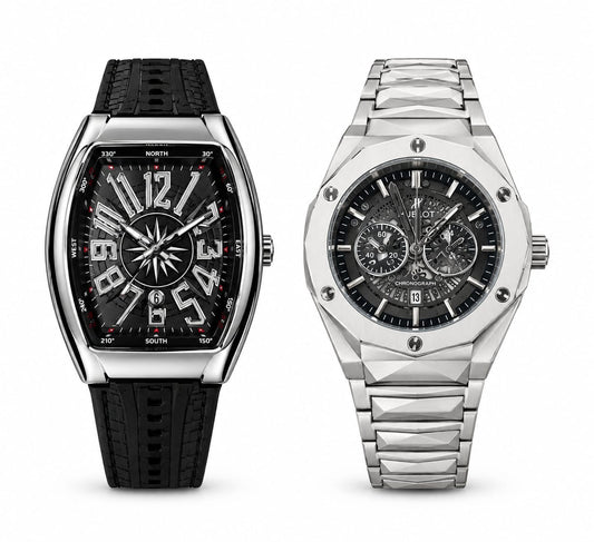 HB Diamond Cut + Fm Silver Black
