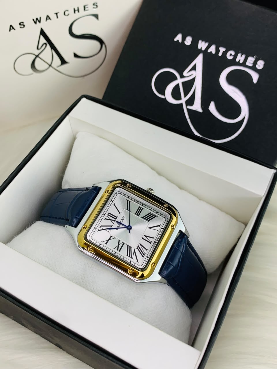 Old Money SQ Roman Dial (Blue White)