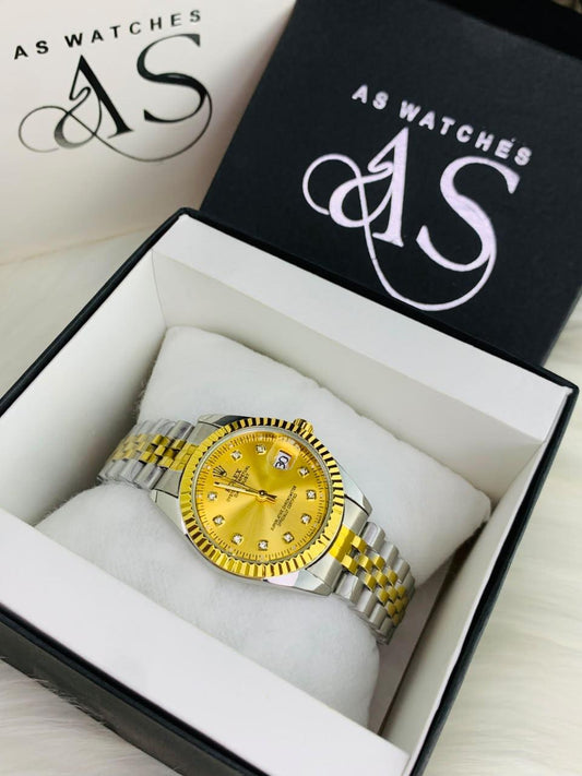 Ladies Stone Two Tone Model (Gold)