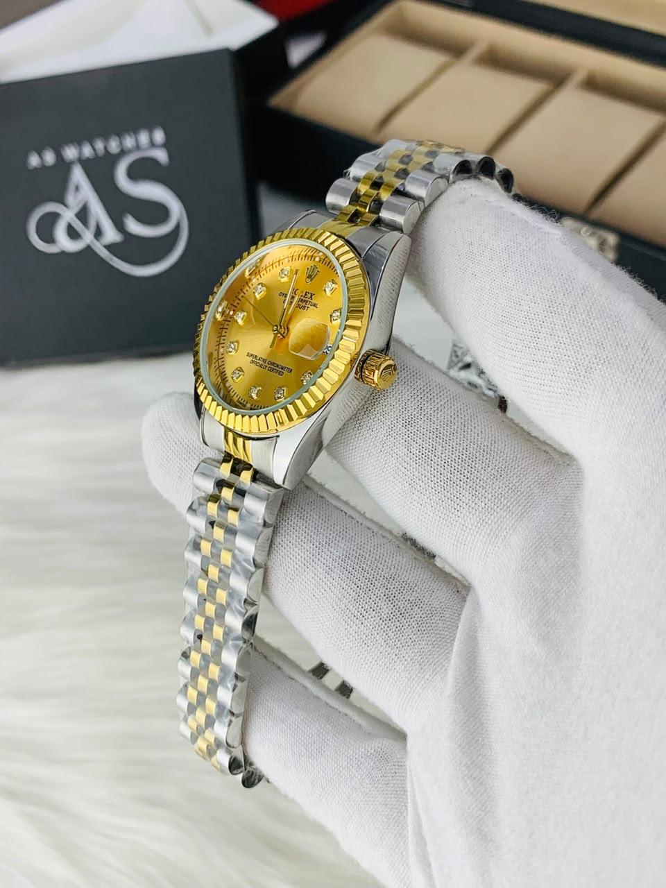 Ladies Stone Two Tone Model (Gold)