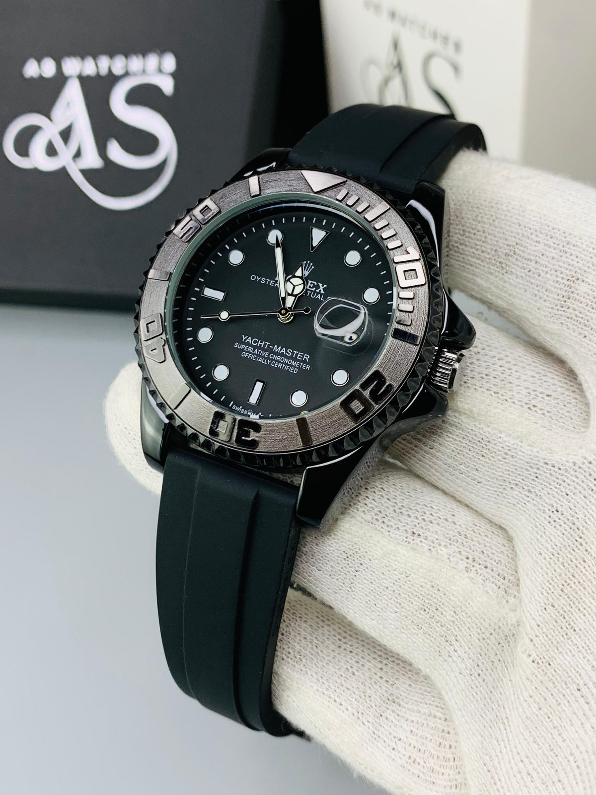 RLX Ym Straps Watch (Full Black)